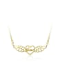 thumb Exquisite Gold Plated Heart Shaped Necklace 0