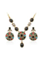 thumb Bohemia style Colorful Resin stones Alloy Two Pieces Jewelry Set 0