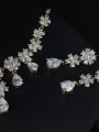 thumb Elegant Flower Wedding Jewelry Set 2