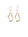 thumb Alloy With Gold Plated Simplistic Hollow Geometric Drop Earrings 1