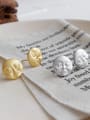 thumb 925 Sterling Silver With Gold Plated Personality Face Doll Round Stud Earrings 3