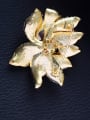 thumb Copper With cubic zirconia Romantic Flower peony Brooches 2