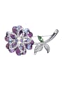 thumb Flower-shaped austrian Crystal Brooch 2