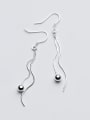 thumb Women Elegant Tassels S925 Silver Drop Earrings 0