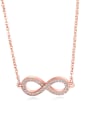 thumb Copper With Rose Gold Plated Simplistic with infinite Necklaces 0