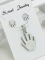 thumb Fashion Palm Fingers Stainless Steel Set 0