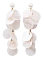thumb Alloy With 18k Gold Plated Trendy Shell Charm Earrings 1