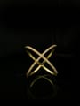 thumb Simple Cross Lines Stacking Ring 0