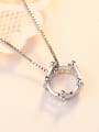 thumb Fashion Shiny Rhinestones-studded Crown 925 Silver Single Pendant 2