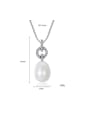 thumb Pure silver 10-11mm natural pearl necklace 3