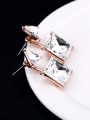 thumb 18K Rose Gold AAA Zircon Anti-allergic stud Earring 1