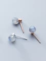 thumb 925 Sterling Silver With 18k Rose Gold Plated  Small light bulb Stud Earrings 1