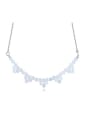 thumb Fashion Clear austrian Crystals Pendant Alloy Necklace 1