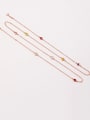 thumb Copper With Glass Stone  Simplistic Round Power Necklaces 2
