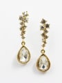 thumb Women High-grade Water Drop Shaped Rhinestone Earrings 1