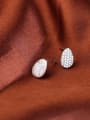 thumb Lovely Personality Stud Earrings with Zircons 2