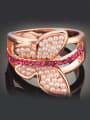thumb Personalized Exaggerated Imitation Pearls-accented Butterfly Alloy Ring 2