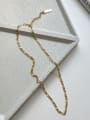 thumb Pure silver irregular gold necklace 0