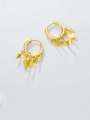 thumb 925 Sterling Silver With Gold Plated Cute Star Clip On Earrings 1