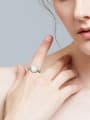 thumb Fashion Opal stone Cubic Zirconias Heart 925 Silver Ring 1