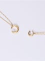 thumb Titanium With Gold Plated Simplistic Round Necklaces 1