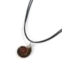 thumb Irregular Natural Stone Pendant Double Rope Necklace 3