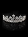 thumb Noble Micro Pave Zircons Crown-shape Wedding Hair Accessories 0