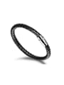 thumb Simple Woven Artificial Leather Bracelet 0
