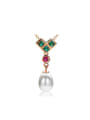 thumb National Style Freshwater Pearls Zircons Necklace 0