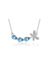 thumb Dragonfly Micro Pave Austria Crystal Necklace 0