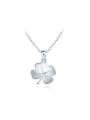 thumb Fashionable leaf Shaped Platinum Plated Necklace 0