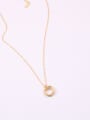 thumb Titanium With Gold Plated Simplistic Hollow Geometric Necklaces 1