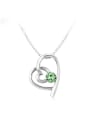 thumb Double Heart Shaped Austria Crystal Necklace 3
