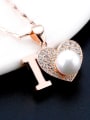 thumb S925 Silver Heart Shaped Pearl Necklace 2