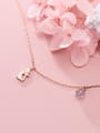 thumb 925 Sterling Silver With Rose Gold Plated Cute Cat Necklaces 2