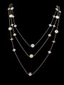 thumb Exquisite Geometric Shaped Shells Simple Necklace 1