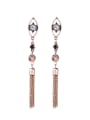 thumb Retro Style Tassel Women Drop Earring Eye-shape 0