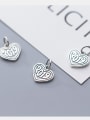 thumb 925 Sterling Silver With Antique Silver Plated Vintage Heart Pendants 2