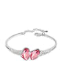 thumb Simple Irregular austrian Crystals Alloy Bracelet 3