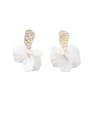 thumb Alloy With Imitation Gold Plated Simplistic Colorful sequins Leaf Drop Earrings 0