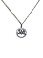 thumb Micro Pave Hot Selling Tree Patter Clavicle Necklace 3
