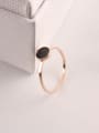 thumb Black Agate Simple Style Ring 1