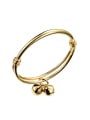 thumb Simple Little Bells Gold Plated Children Bangle 0