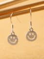 thumb Personalized Smiling Face Silver Earrings 2