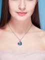 thumb Blue Heart Shaped Necklace 1