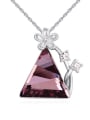 thumb Fashion Triangle austrian Crystal Alloy Necklace 2