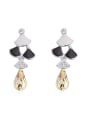 thumb Exquisite Personalized Water Drop austrian Crystals Alloy Earrings 4