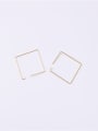 thumb Titanium With Gold Plated Simplistic Geometric Clip On Earrings 3