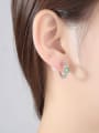 thumb AAA zircon fashion simple round pearl earring 1