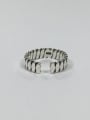 thumb Simple Antique Silver Plated Silver Opening Ring 3